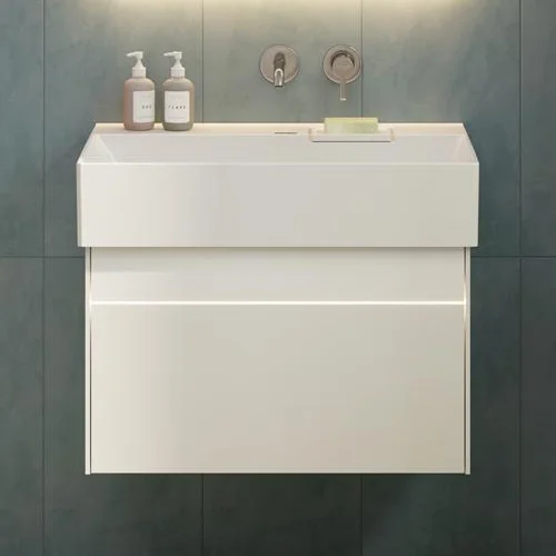 Тумба под раковину подвесная Kerama Marazzi Logica 70 см белая - фото 1