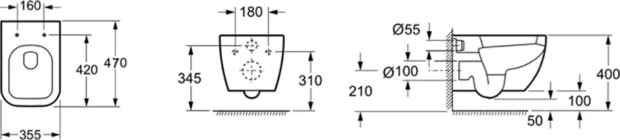 Унитаз подвесной Lavinia Boho One с сиденьем микролифт, сиденье с микролифтом , с антивсплеском index_2 - фото 23