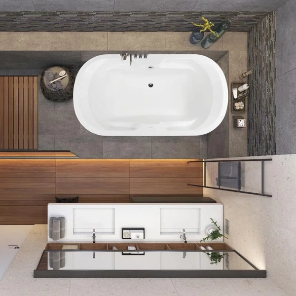 Ванна акриловая Vagnerplast Gaia 190×100 см встраиваемая - фото 3