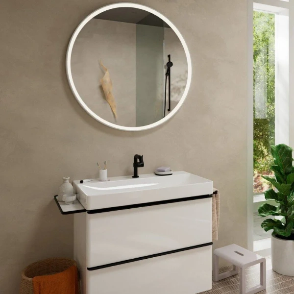 Смеситель для раковины Hansgrohe Tecturis S матовый черный - фото 3