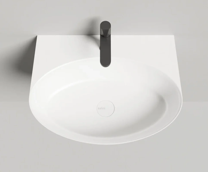 Раковина Salini Alda Wall 02 60 см белый глянец - фото 2