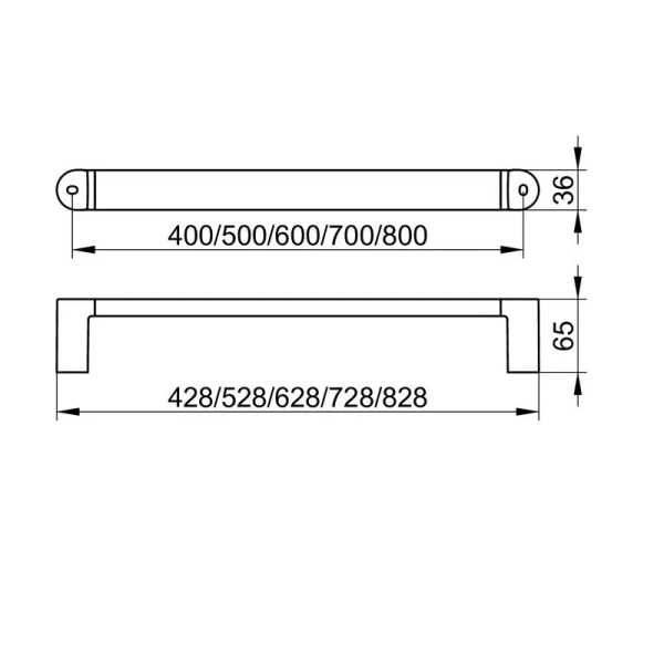 Поручень для ванной  Keuco Elegance 31601 010800, современные, hi-tech - фото 2