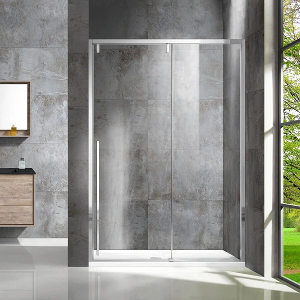 Душевая дверь в нишу Vincea Lugano VDS-1L140CL 140 см стекло прозрачное - фото 1