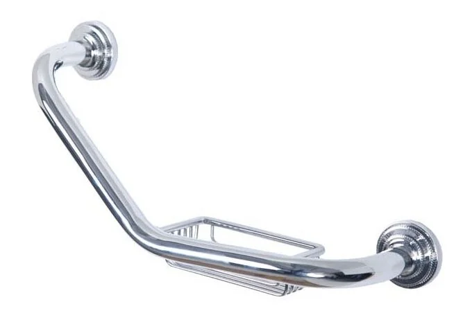 Поручень для ванной Boheme Brillante с мыльницей, хром - фото 1