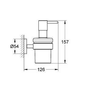 Дозатор для мыла Grohe Essentials с держателем, современные, hi-tech - фото 2