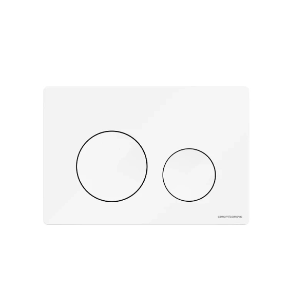 Клавиша смыва Ceramica Nova Balance белая глянцевая - фото 1