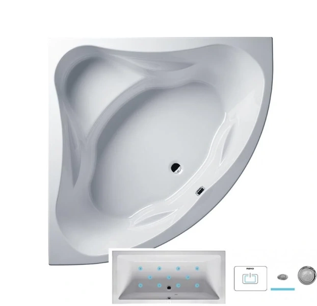 Ванна гидромассажная Riho Neo 140 x 140 см, AIR - фото 1