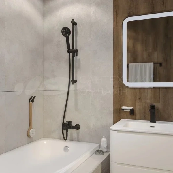 Шланг для душа IDDIS Optima Home силиконовый черный матовый index_1 - фото 6