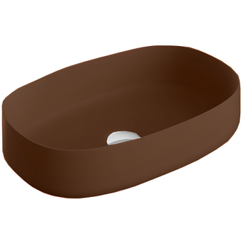 Раковина ArtCeram Cognac 55 см marrone cocoa - фото 1