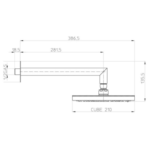 Верхний душ Bossini H60720 CR - фото 3