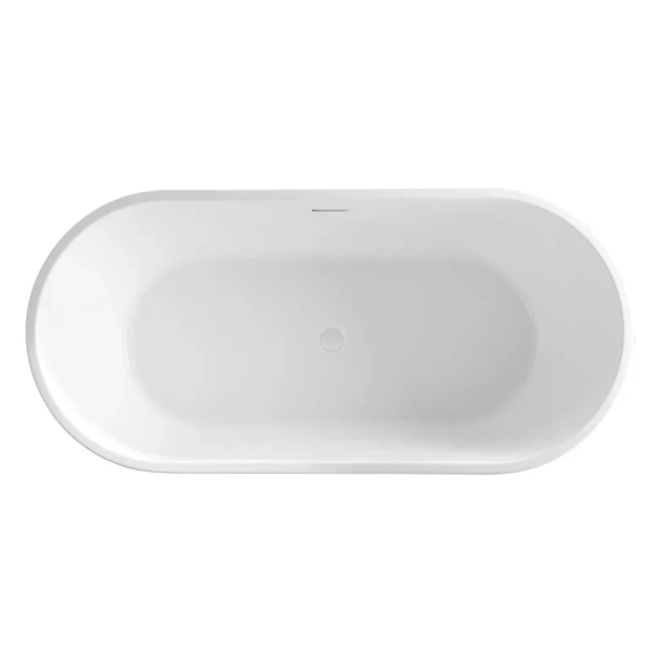 Ванна акриловая Vincea VBT-4291-1700, 170 x 80 см, щелевой перелив, цвет белый, овальные - фото 5