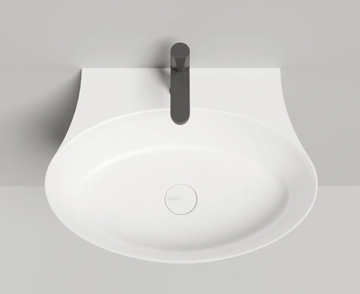 Раковина Salini Alda Wall 01 60 см белый глянец - фото 3
