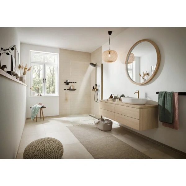 Смеситель для раковины Hansgrohe Tecturis S шлифованная бронза - фото 4