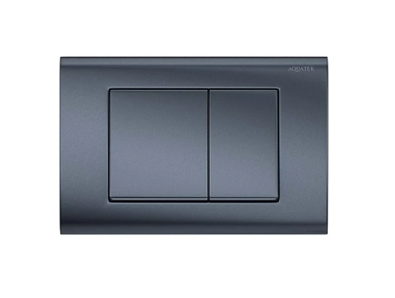 Клавиша смыва Акватек оружейная сталь матовая - фото 1