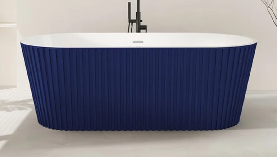 Ванна акриловая Corpa Nera Bonini CN130114, 170 х 80 см, синий матовый - фото 1