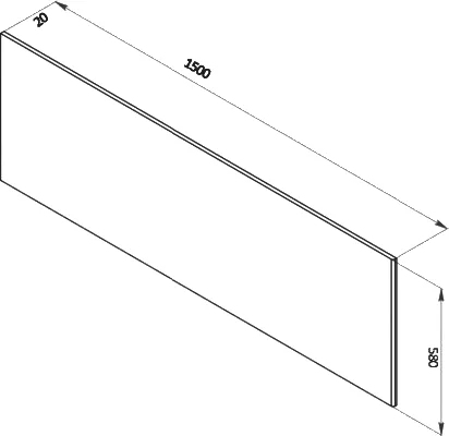 Экран фронтальный для ванны Berges 150 см белый index_2 - фото 5