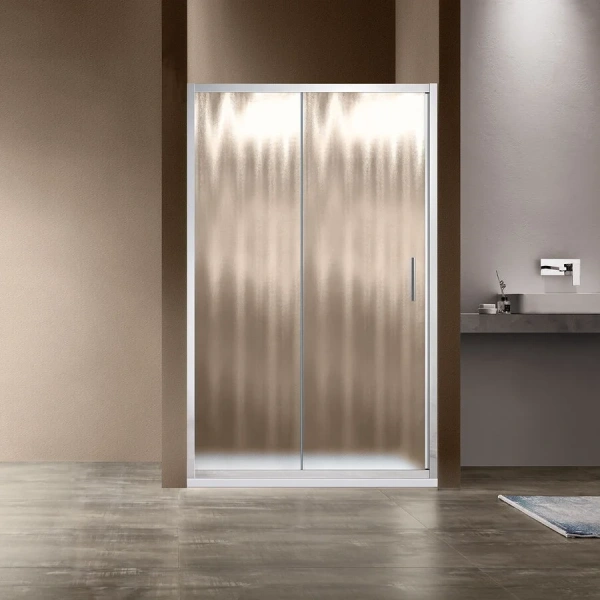 Душевая дверь в нишу Vincea Garda 160 см стекло шиншилла - фото 1