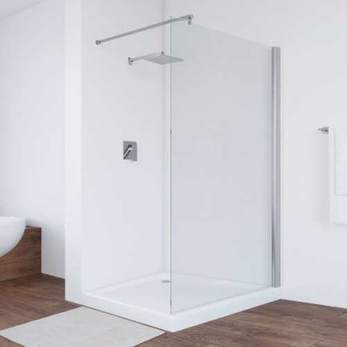 Душевая перегородка стекло прозрачное Vegas-glass EAF 116 01, современные, hi-tech - фото 2