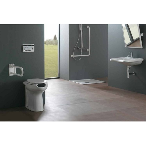 Унитаз напольный для инвалидов, слив 4,5/3 л, Globo Ausilia, приставные, встраиваемые - фото 2