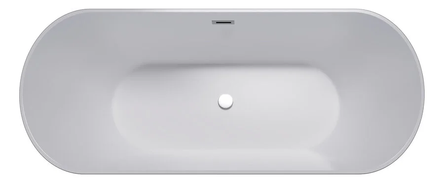 Ванна акриловая Grossman 150x70 см черная, отдельностоящие - фото 7