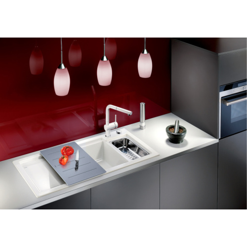 Мойка для кухни, чаша справа, цвет глянцевый белый, Blanco Axon II 6 S index_1 - фото 3