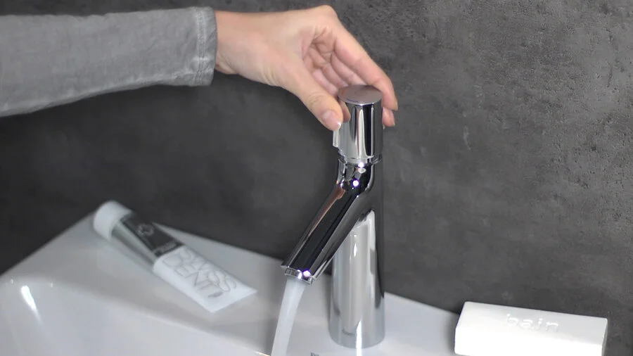 Смеситель для раковины Hansgrohe Talis Select S фиксированный излив, округлая форма, с донным клапаном - фото 5