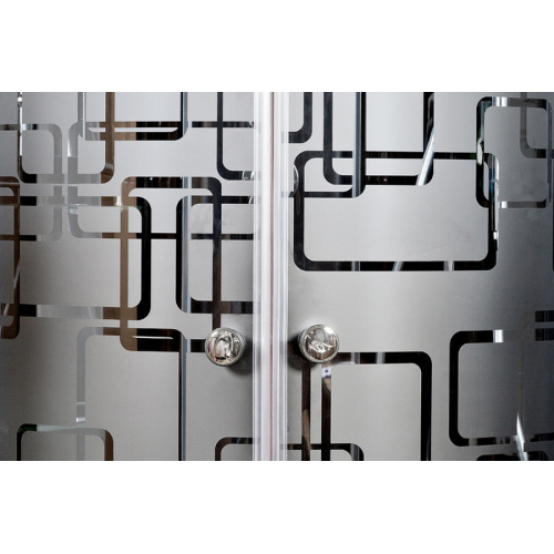 Душевая кабина Deto BM 90х90 см без крыши и с гидромассажем, хромированный профиль - фото 9