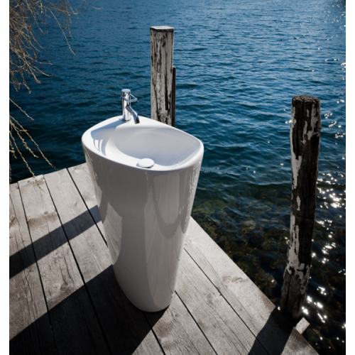 Раковина напольная Laufen Palomba 55 см с покрытием LCC - фото 4