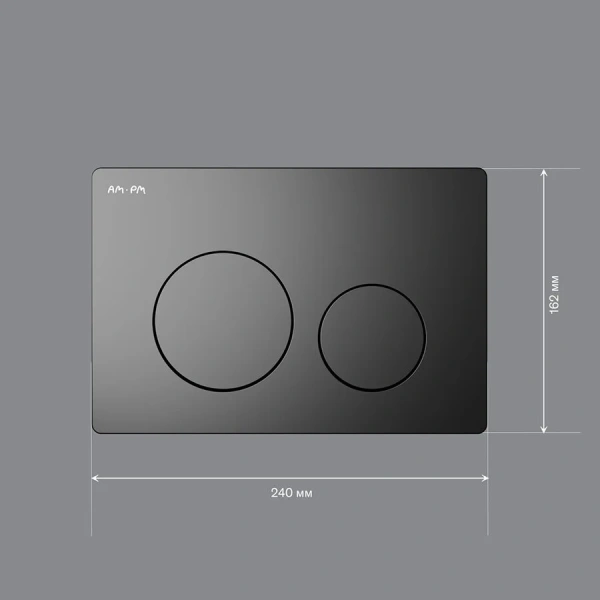 Клавиша смыва Am.Pm PrimeFit черная матовая - фото 3