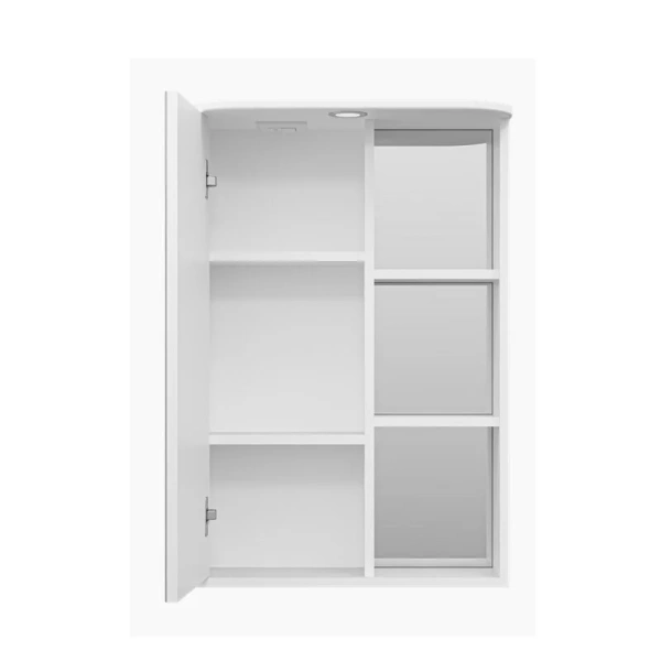 Зеркальный шкаф с подсветкой Misty Венера 55 см белый, левый, 55 см - фото 3