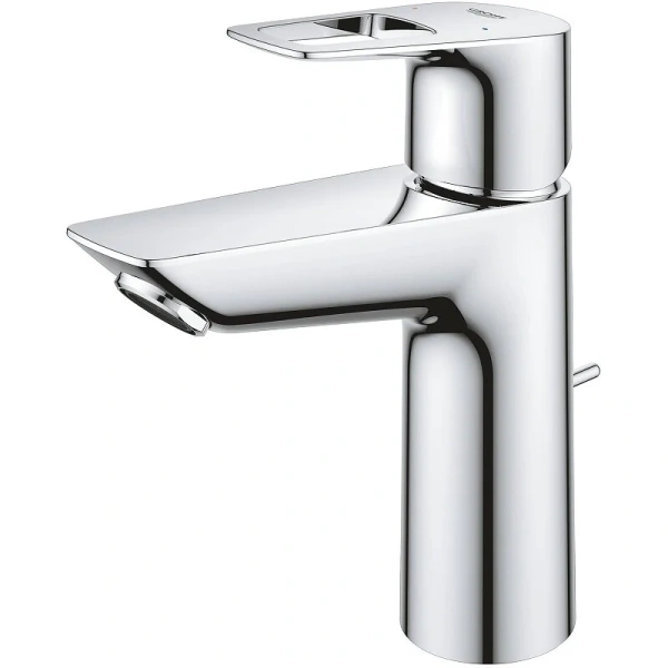 Смеситель для раковины Grohe BauLoop однорычажный, из латуни, округлая форма, с донным клапаном - фото 5