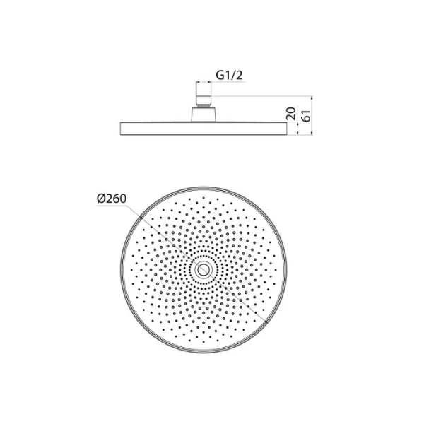 Верхний душ IDDIS SpaHome SPA26 пластик - фото 2