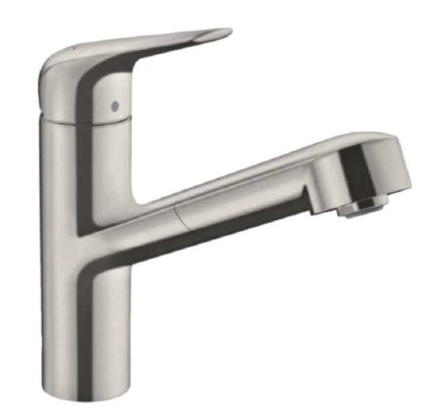 Смеситель для кухни Hansgrohe Focus M42 под сталь, матовый хром - фото 4