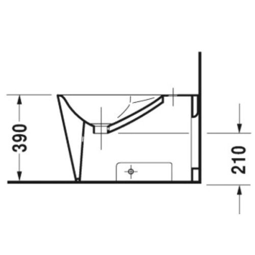 Биде напольное Duravit Stark 1 0274100000 - фото 3