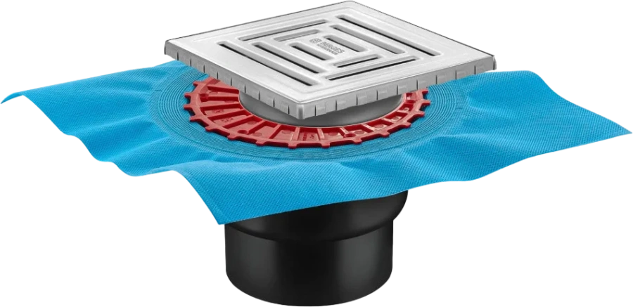 Душевой трап BERGES ZENTRUM Uno 15 см хром матовый - фото 1