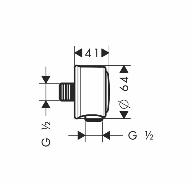 Выход из стены Axor Montreux 16884 - фото 3