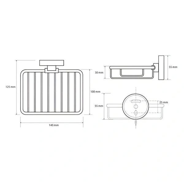 Мыльница Bemeta Omega настенная - фото 2