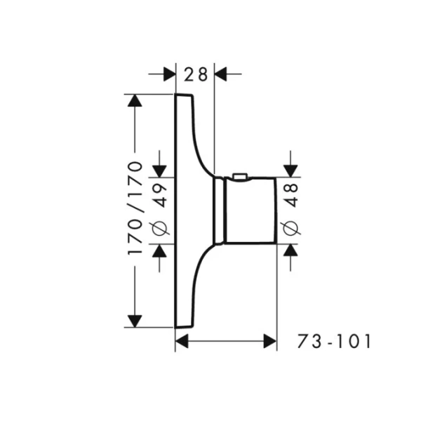 Смеситель для душа термостатический Axor Massaud 18741000 - фото 2