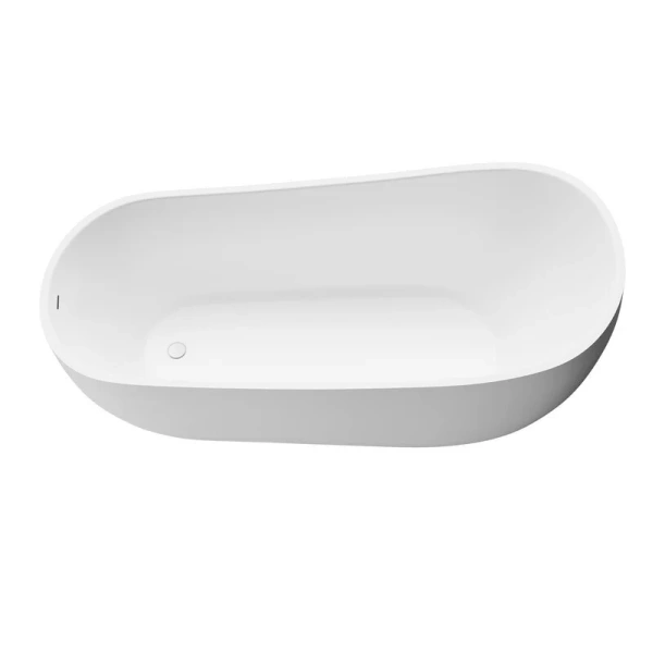 Ванна акриловая Grossman Galaxy 170x75 см белая матовая, овальные - фото 5