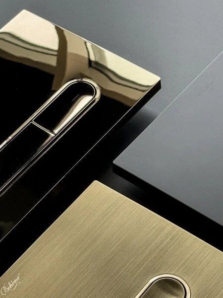 Клавиша смыва Boheme золото матовое - фото 4