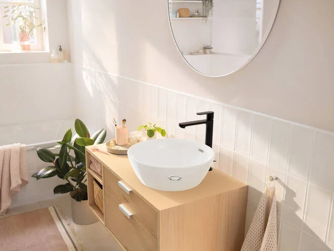 Смеситель для раковины Hansgrohe Rebris матовый черный - фото 3