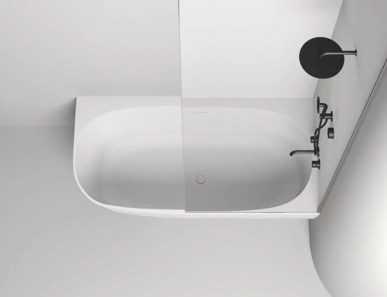 Ванна из искусственного камня Salini Sofia Corner Right 170x85 см белая глянцевая, без гидромассажа, большие - фото 5