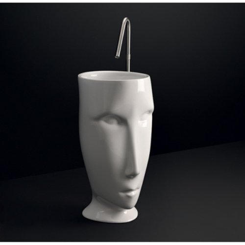 Раковина свободностоящая, белая, Kerasan Artwork Moloco, современные, hi-tech - фото 2