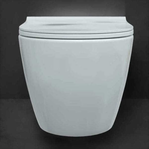 Унитаз подвесной BERGES Mascon безободковый, с микролифтом - фото 8