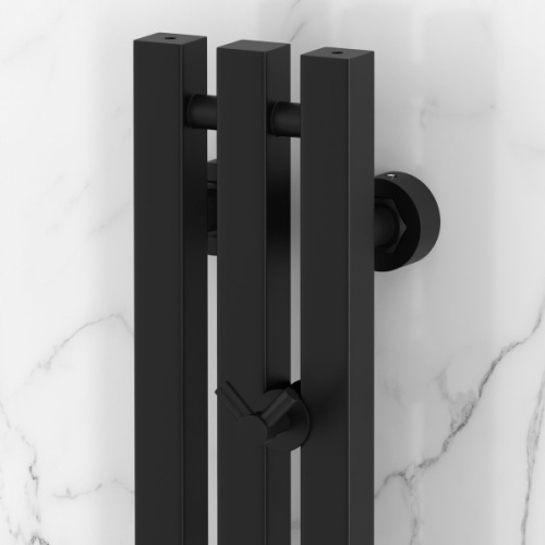 Полотенцесушитель водяной Сунержа Вердикт PRO 10х120 см черный матовый - фото 2