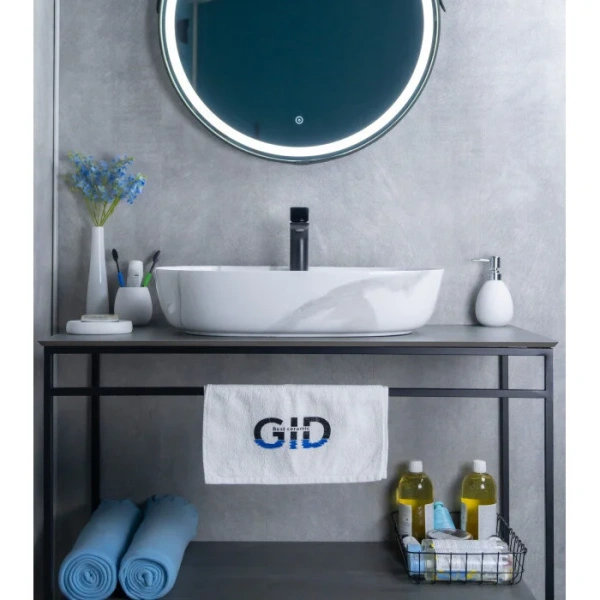 Раковина GID Lago Mnc346C 61 см накладная под камень, в форме чаши, круглой формы - фото 5