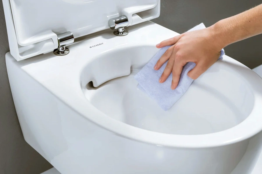 Унитаз подвесной Geberit iCon с сиденьем микролифт, с горизонтальным, прямым выпуском, с прямым выпуском - фото 7