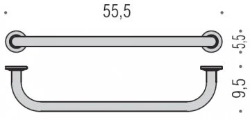 Полотенцедержатель Colombo Contract хром - фото 2