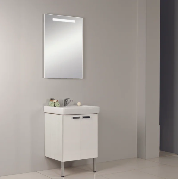 Тумба под раковину напольная Акватон Йорк 60 см белый/выбеленное дерево, нет в наличии - фото 2