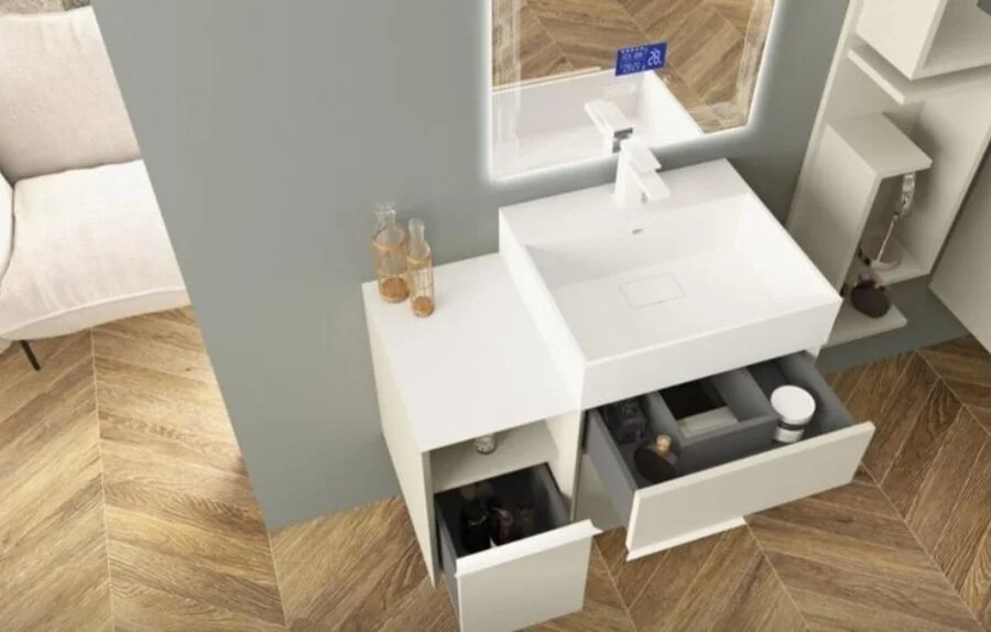 Раковина мебельная Cezares 50 см из искусственного мрамора index_3 - фото 7